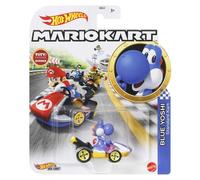 Hot Wheels Mario Kart Blue Yoshi Standard Kart Brand New & Sealed