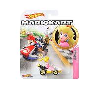Hot Wheels GBG28 Mario Kart 164 Die-Cast Peach with Standard Kart Vehicle