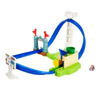 ?Hot Wheels Mario Kart Circuit Slam Track Set with Mario Kart Vehicle Playset