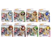 Hot Wheels Mario Kart Die-Cast Character Cars Collection, 8-Pack Set, Nintendo Gaming Characters GBG25-957J