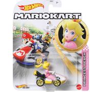 Hot Wheels GBG28 Mario Kart 164 Die-Cast Peach with Standard Kart Vehicle