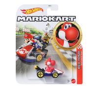Hot Wheels Mario Kart Red Yoshi Standard Kart Diecast Toy Car