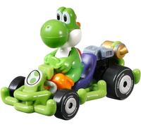 Hot-Wheels - Mario Kart Figure Yoshi Dinosaur Pipe Frame Kart 164