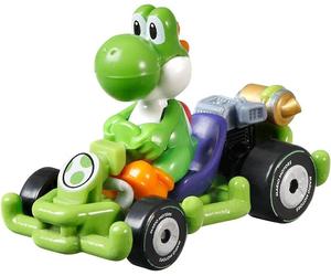 Hot-Wheels - Mario Kart Figure Yoshi Dinosaur Pipe Frame Kart 164