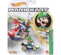 Hot Wheels Mario Kart 1:64 Scale Replica Die Cast - Luigi Standard Kart