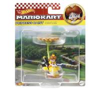 Hot Wheels Mario Kart Princess Dasiy Standard Kart with Flower Glider Toy Vehicle for Kids Ages 3 and Up 1:64 Scale with a Glider Accessory