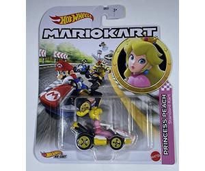 Hot Wheels - Mario Kart - Princess Peach Standard Kart - 2023 - Mint/NrMint Ships Bubble Wrapped in a Box