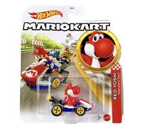 Hot Wheels Mario Kart Red Yoshi Standard Kart Diecast Toy Car