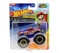 Hot Wheels Mario Monster Truck [Includes Crushed Car] 1:64 Scale Diecast Toy Vehicle