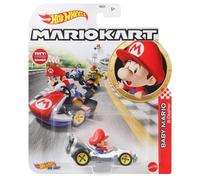 Hot Wheels Mariokart: Baby Mario B-Dasher 1:64 Diecast Car Mattel GRN12