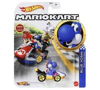 Hot Wheels Mariokart: Blue Yoshi 1:64 Diecast Car Mattel GRN23