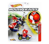 Hot Wheels Mariokart Standard Kart 1:64 Scale RedYoshi