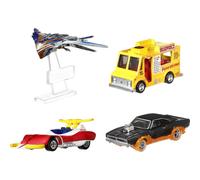 Hot Wheels Marvel Premium 5-Pack of 5 Toy Cars Trucks & Vans Inspired by Popular Comic Book Characters in 1:64 Scale
