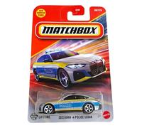Hot Wheels Match Box 2023 BMW i4 Police Sedan for 3 Years & Above 80/125 (Grey)