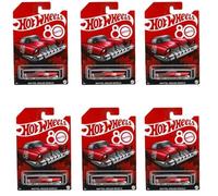 Hot Wheels Mattel Dream Mobile 80th Anniversary Collector’s Edition 6-Pack, Retro-Futuristic 1:64 Die-Cast Cars, Ages 3+