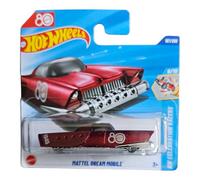 Hot Wheels Mattel Dream Mobile, 80th Anniversary Edition, Metallic Red Die-Cast Car, 1:64 Scale