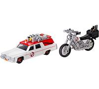 Mattel Hot Wheels DRW73 Ghostbusters Premium Ecto 1 and Ecto 2 Miniature Models Pack of 2