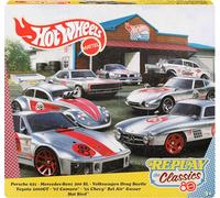Hot Wheels Mattel JHF01 80th Anniversary 7 Vehicles for Vehicles with 7 Mini Cars from 3 Years from Metal