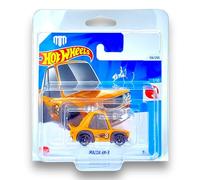 Hot Wheels Mazda RX-3 (Orange - Tooned) 7/10 HW J-Imports - 2024-156/250 (Short Card) - COMES IN A GENUINE KLAS CAR KEEPER PROTECTOR CASE - HRY71