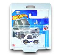 Hot Wheels Mazda RX-3 (Tooned) (White & Blue) 7/10 HW J-Imports - 2024-156/250 (Short Card) - includes a KLAS Car Keeper Protector Case - HTD77