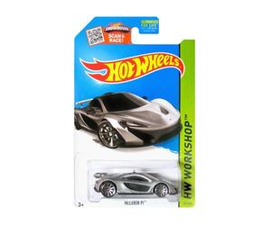 Hot Wheels McLaren P1 - HW Workshop 223/250 - L2593 - Long Card -Silver - 2013
