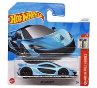 Hot Wheels - McLaren P1 - Quarter Mile Heroes 1/5 - HTB85 - Short Card - Sports Car - Light Blue Metallic - Mattel 2024 - 1:64