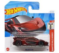 Hot Wheels - McLAREN P1 - Quarter Mile Heroes 1/5 - HTD92 - Short Card - Super Sports Car - Dark Red - Mattel 2024 - 1:64