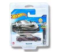 Hot Wheels McLaren W1 (Gunmetal Grey & Black) 6/10 Race Day - 2025-142/250 (Short Card) - includes a KLAS Car Keeper Protector Case - JBC17