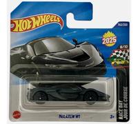 Hot Wheels - McLAREN W1 - Race Day 6/10 - JBC17 - Short Card - Black - Mattel 2025 - Officially Licensed McLaren Model - Super Sports Car in Scale 1:64