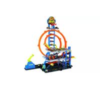Hot Wheels Mega Loop Garage Playset with 1 Die-Cast Toy Car