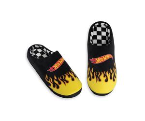 Hot Wheels Mens Black Character Mule Slippers - 11-12 UK