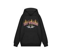 Hot Wheels Mens Black Hoodie | Classic Long Sleeve Pullover Sweatshirt Est 1968' Graphic Design | Casual Wear Top for Everyday Comfort | Varsity Style Apparel for Men