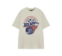 Hot Wheels Beige Original Stunt Brand Short Sleeved T-Shirt Mens