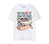 Hot Wheels White Sunset Short Sleeved T-Shirt Mens