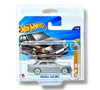 Hot Wheels Mercedes-Benz 500 E (Dark Silver) 3/10 '70's vs '90's - 2025-52/250 (Short Card) - includes a KLAS Car Keeper Protector Case - JBB60