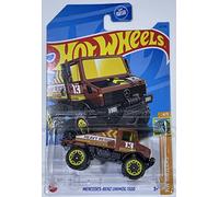 Hot Wheels - Mercedes-Benz UNIMOG 1300 - HW Haulers 4/5 - Brown - 2023 - Mint/NrMint Ships Bubble Wrapped in a Box