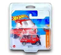 Hot Wheels Mighty K (Red) - 7/10 HW Hot Trucks - 2023-214/250 (Short Card) - COMES IN A KLAS CAR KEEPER PROTECTOR COLLECTORS CASE - HKJ03