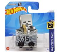 Hot Wheels - Minecart - HW Screen Time 8/10 - HTB38 - Short Card - Minecraft 15 Years - Mattel 2024-1:64