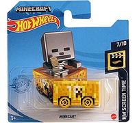 Hot Wheels Minecart Minecraft HW Screen Time 7/10 (142/250) 2021 Short Card