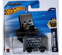 Hot Wheels Minecart Skeleton Diecast Car, HW Screen Time, 1:64 Scale, 146/250