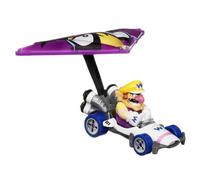 Hot Wheels Miniature Car Mario Kart Glider Wario B-Dasher Wario Wing Super Mario - Scale 1:64 Length 2 in