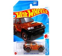 Hot Wheels Mitsubishi Pajero Evolution Super Treasure Hunt Die-Cast Vehicle, Orange, 1:64 Scale, HW J-Imports Series, 169/250