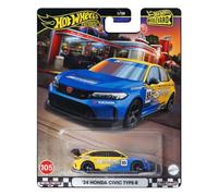 Hot Wheels Model Car Honda Civic Type R '24 - Die Cast Scale 1:64 - Length 7 cm - HRT61 - Series Boulevard 105
