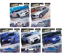 Hot Wheels Modern Classics Die-Cast Cars Set, 5-Pack, Nissan Skyline GTR, Mercedes-Benz 190E, Subaru Forester STI, Limited Edition FPY86-961E