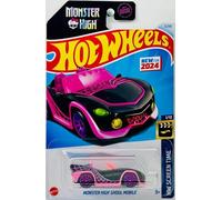 Hot Wheels Monster High Ghoul Mobile (Black), 1:64 Scale, HW Screen Time 1/10
