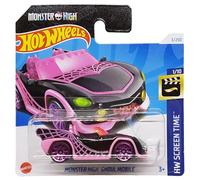 Hot Wheels - Monster High Ghoul Mobile - HW Screen Time 1/10 - HTC80 - Short Card - Pink Black - Mattel 2024-1:64