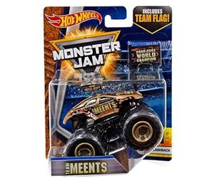 Hot Wheels Monster Jam Team Meents Max-D Max D Flashback #2 with Team Flag