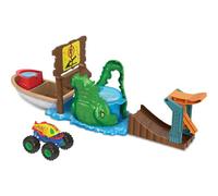 Hot Wheels Monster Truck Colour Shifters Swamp Chomp Vehicle And Track Playset