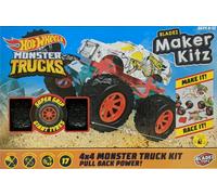 Hot Wheels Monster Truck Maker Kitz - Pull Back - Hissy Fit 4WD Build Your Own