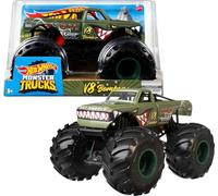 Hot Wheels Monster Trucks 1:24 Scale Die-Cast Assortment for Kids Age 3 4 5 6 7 8 Years Old, Great Birthday Gift Toy Truck with Big Wheels for Crashing and Smashing